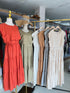 Linen Tiered Sundress With Crop Cardigan Sets